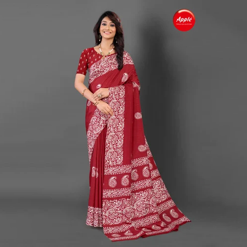 Ladies Kumaran Silks Saree - High-quality Silk, Lightweight Fabric, Multicolor Printed Design | Perfect For All Casual Occasions, Year-round Wear