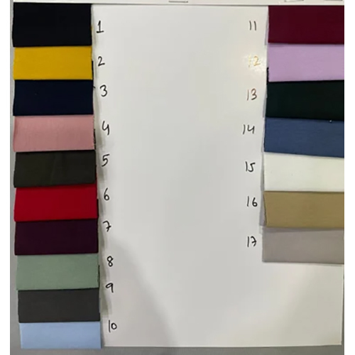 240 GSM Cotton Terry Spandex Fabric - Cotton Spandex Blend, 240 GSM Weight, Assorted Colors, Stretchable, Durable, Medium-Coarse Yarn, Minimal Shrinkage