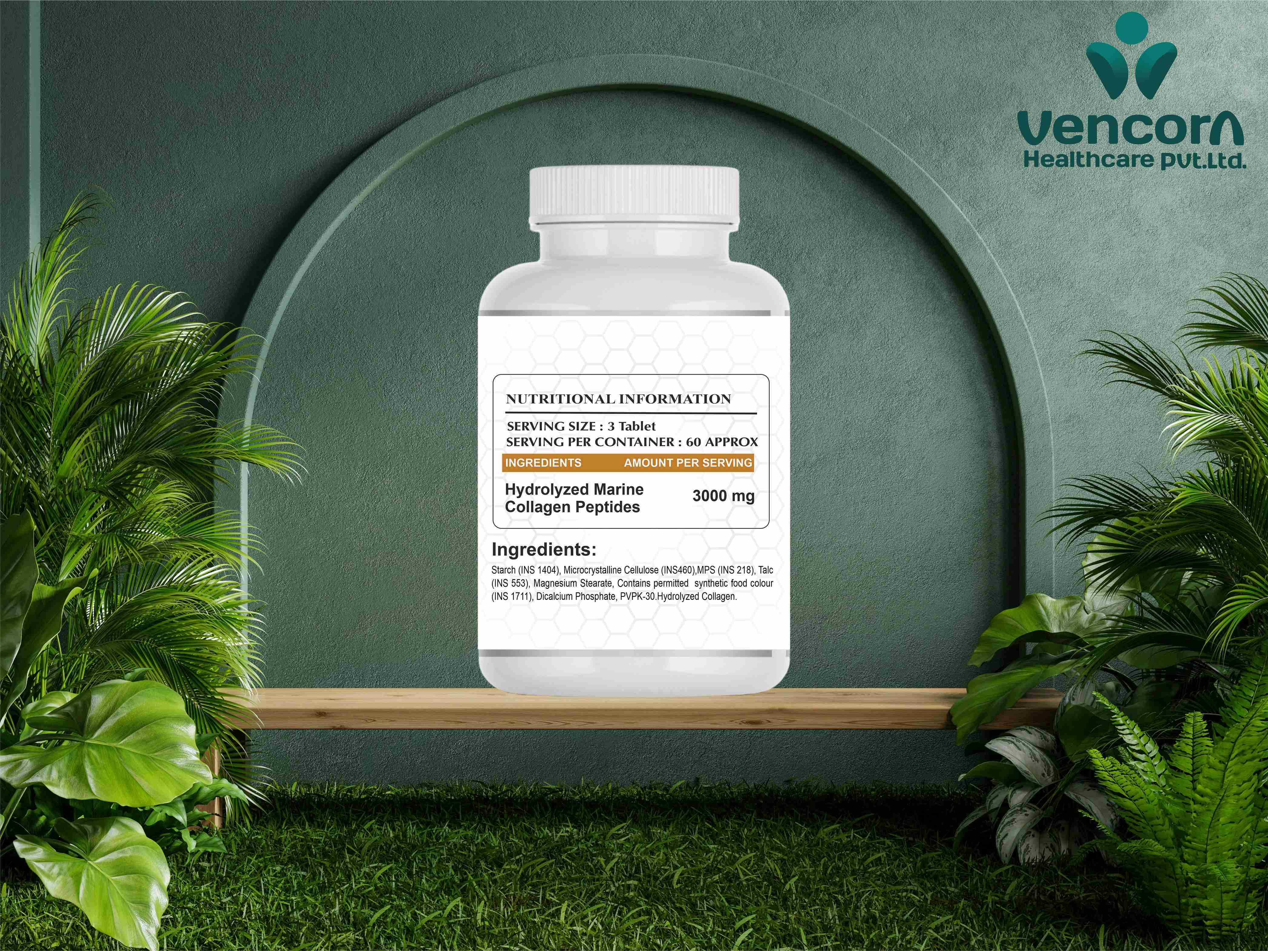 Hydrolyzed Collagen For Join Hair Skin & Nail Tablet