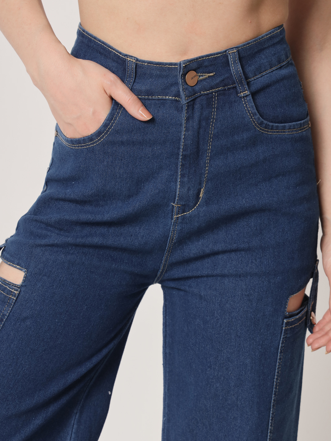 M Moddy 631bw Women Denim Baggy Jeans - Feature: Washable