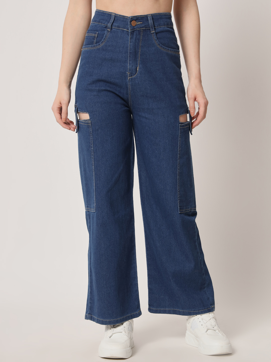 M Moddy 631bw Women Denim Baggy Jeans - Feature: Washable