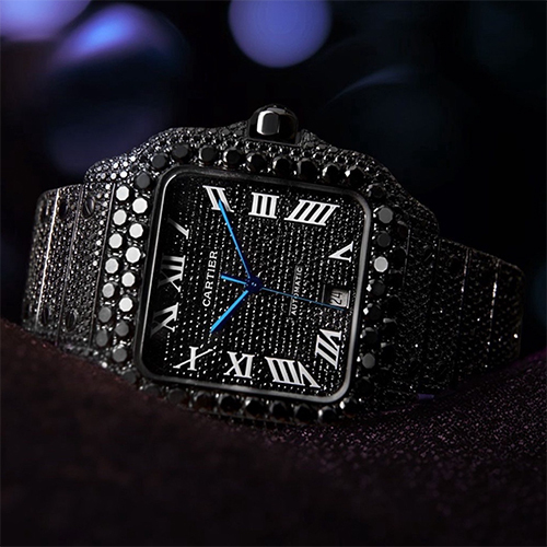 Customized Moissanite Watch - Color: As Per Requirement