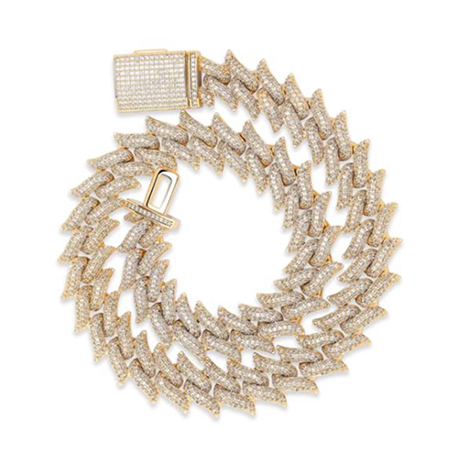 Mens Customized Diamond Chain - Diamond Clarity: I3