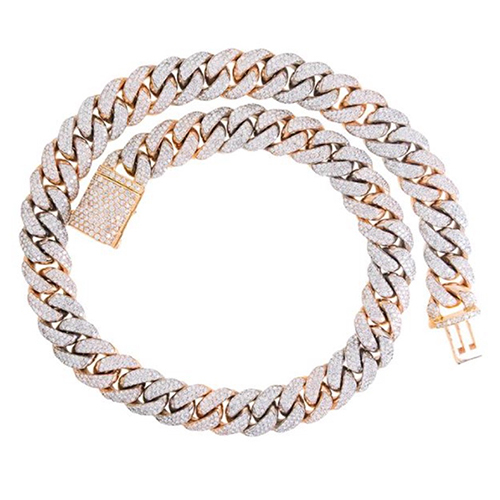 Mens Customized Diamond Chain - Diamond Clarity: I3