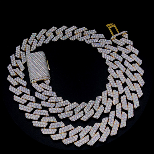 Mens Customized Diamond Chain - Diamond Clarity: I3