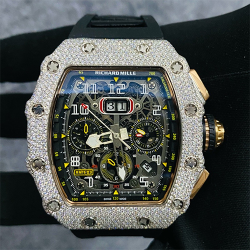Diamod Studded Watch - Color: As Per Requirement