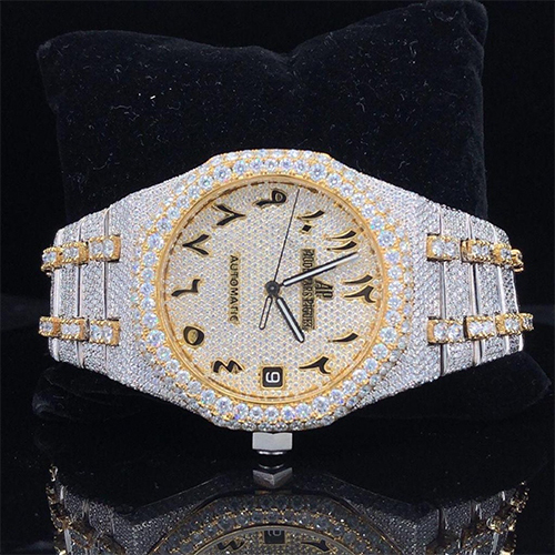 Diamod Studded Watch - Color: As Per Requirement
