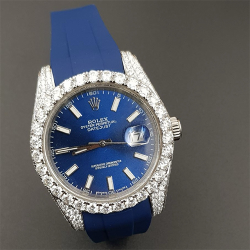 Diamod Studded Watch - Color: As Per Requirement