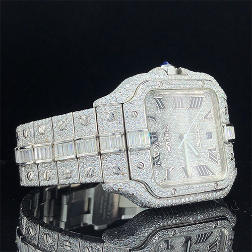 Diamod Studded Watch - Color: As Per Requirement