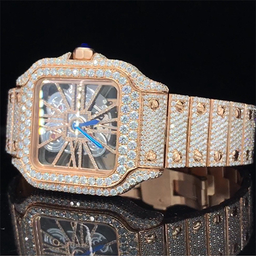 Diamod Studded Watch - Color: As Per Requirement