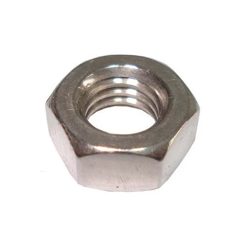 Finished Hex Nut - Stainless Steel, Various Sizes Available, Silver Color, Galvanized Surface for Corrosion Resistance | Durable and Reliable for Industrial Applications