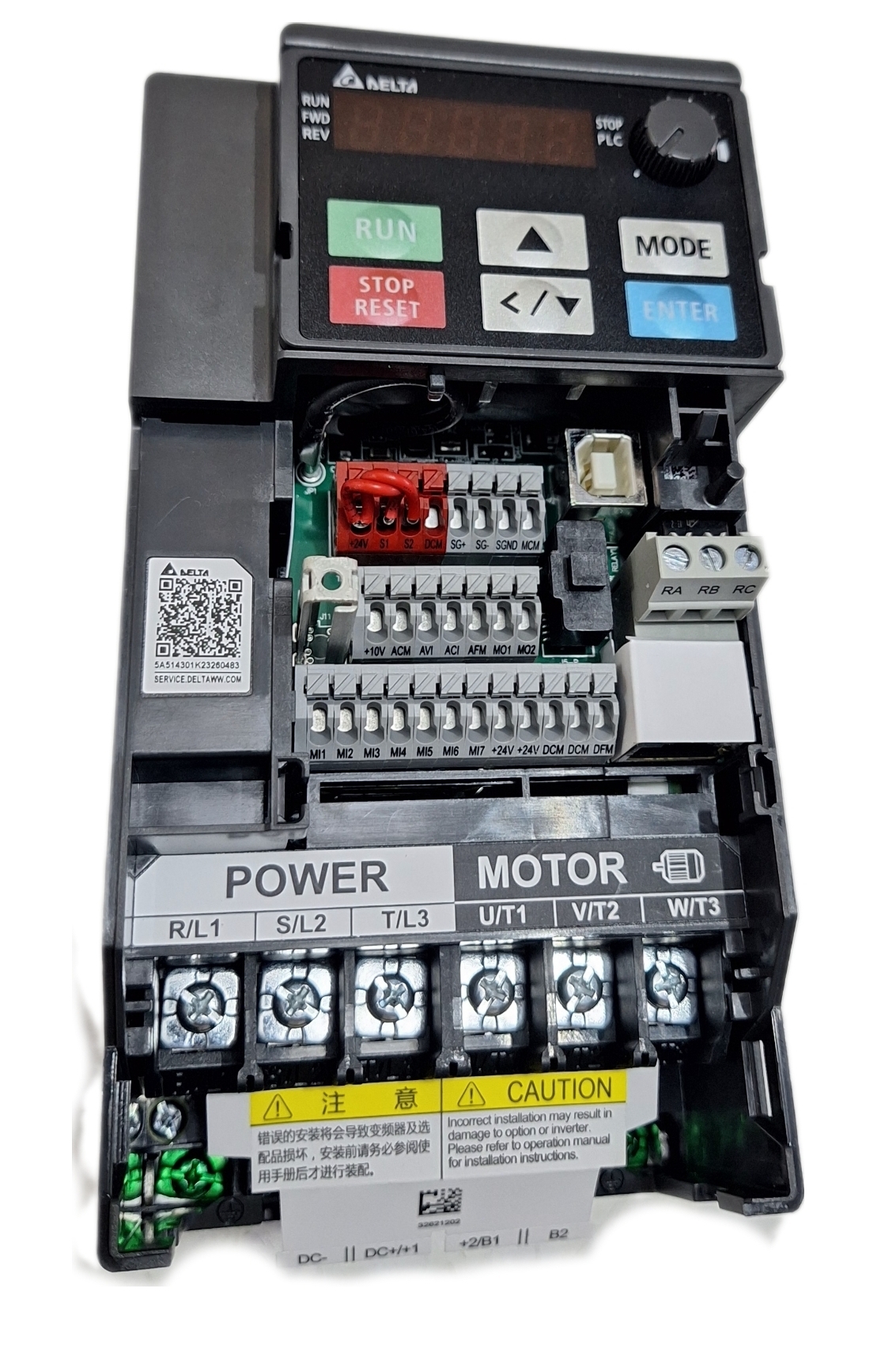 Delta Ms 300 3hp 460v 3 Phase Vfd5a5ms43ansaa - 300 Hp 460v 3 Phase Variable Frequency Drive | Ideal For Industrial Motor Control Applications