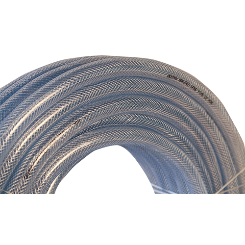 Transparent Braided Hose Pipe - Pvc, 30 Mtr, 3/4 Inch Diameter | Galvanized Surface Treatment, Socket Joint Connection, Multiple Colors Available
