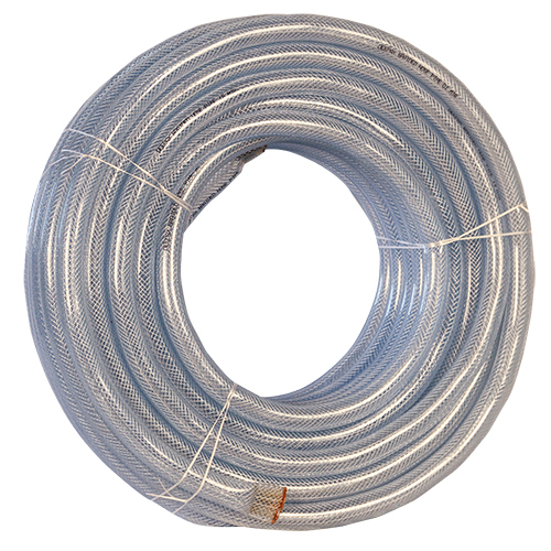 Transparent Braided Hose Pipe - Pvc, 30 Mtr, 3/4 Inch Diameter | Galvanized Surface Treatment, Socket Joint Connection, Multiple Colors Available