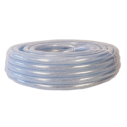 Transparent Braided Hose Pipe - Pvc, 30 Mtr, 3/4 Inch Diameter | Galvanized Surface Treatment, Socket Joint Connection, Multiple Colors Available