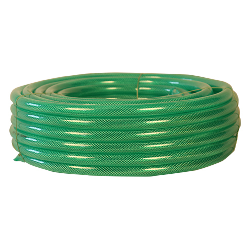 Green Braided Hose Pipe - Pvc Material, 15m, 30m, 50m Lengths | Galvanized Surface, Socket Joint Connection, Multiple Colors Available