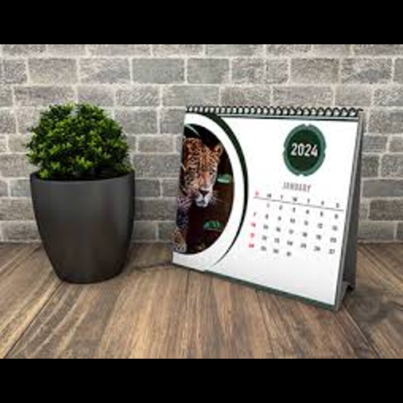 Customized Table Calendar - Premium Quality Paper, Compact Size 6x8 Inches, Vibrant Color Options - Perfect For Corporate Gifting And Brand Promotion