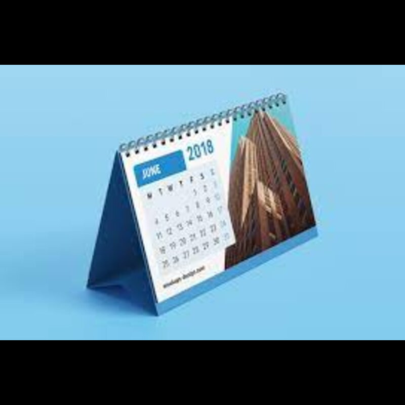 Customized Table Calendar - Premium Quality Paper, Compact Size 6x8 Inches, Vibrant Color Options - Perfect For Corporate Gifting And Brand Promotion