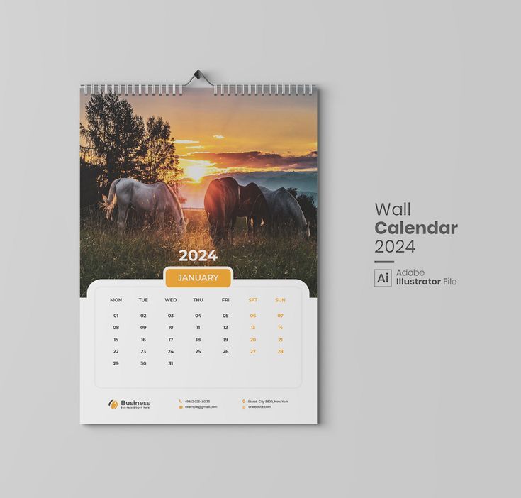 Wall Calendars - A2 Size, Yellow Paperboard | Customizable, Giftable, High-quality, Full-color Printing For Marketing And Brand Promotion