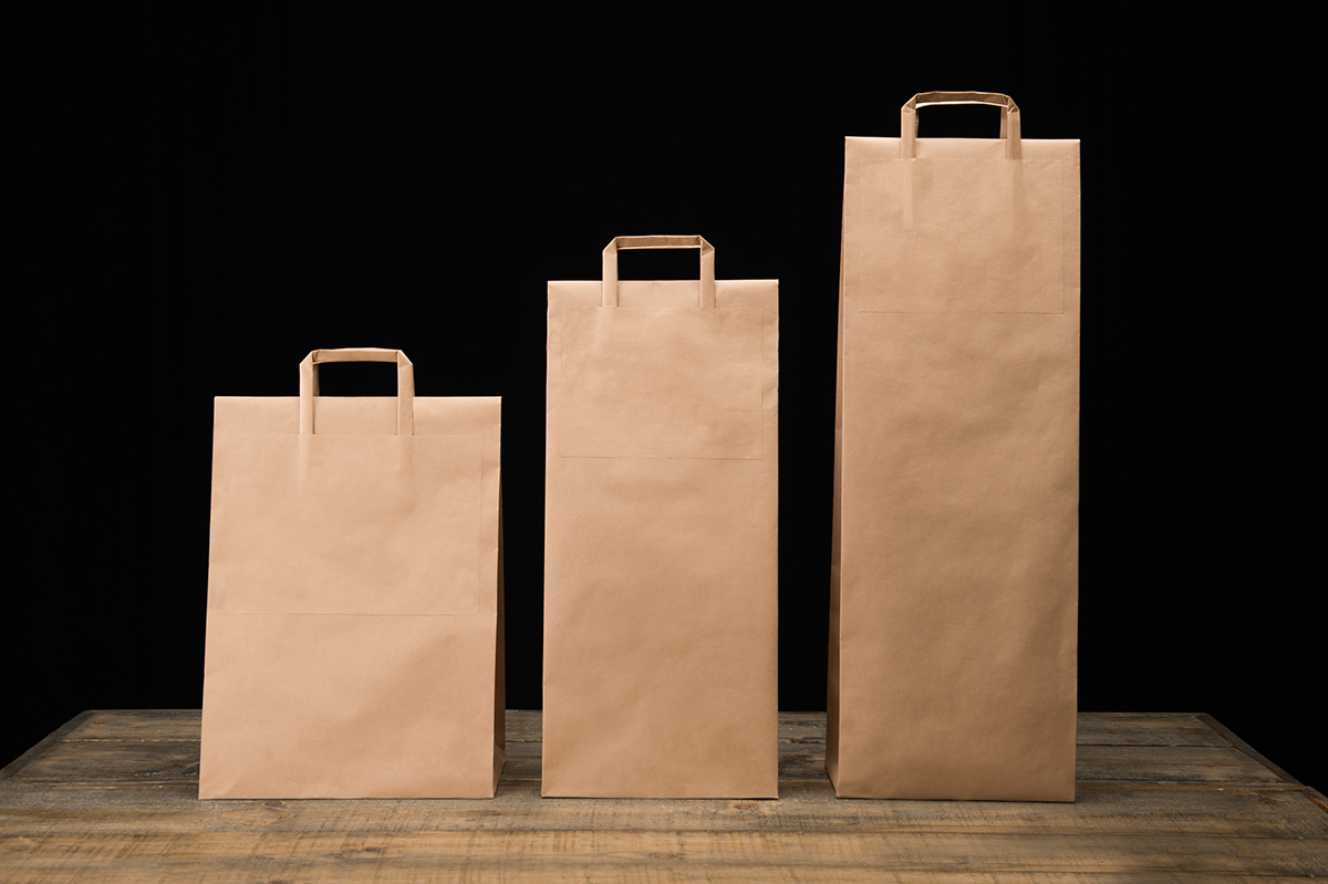 Square Bottom Paperbags - Customized Printed Paper, Standard Size | Eco-friendly Material, Perfect For Retail And Events