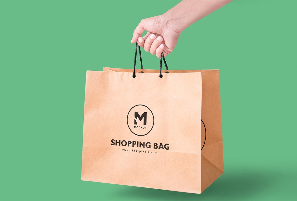 Square Bottom Paperbags - Customized Printed Paper, Standard Size | Eco-friendly Material, Perfect For Retail And Events