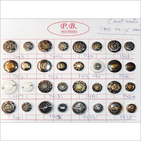 Metallic Jeans Buttons
