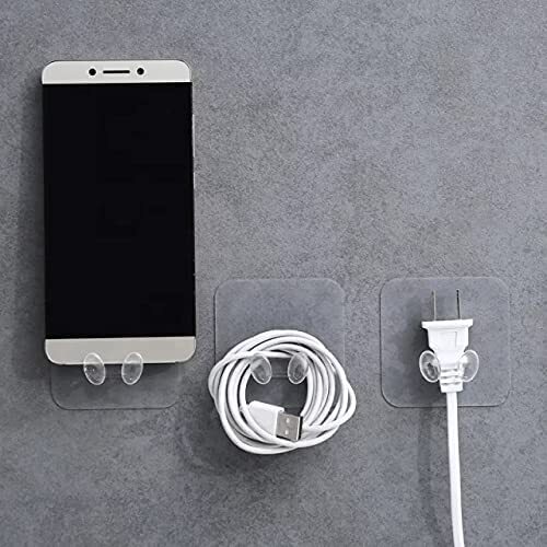Meeto Wall Mounted Power Plug Socket Holder - Pvc Material , Single Cavity Design For Convenient Home Organization