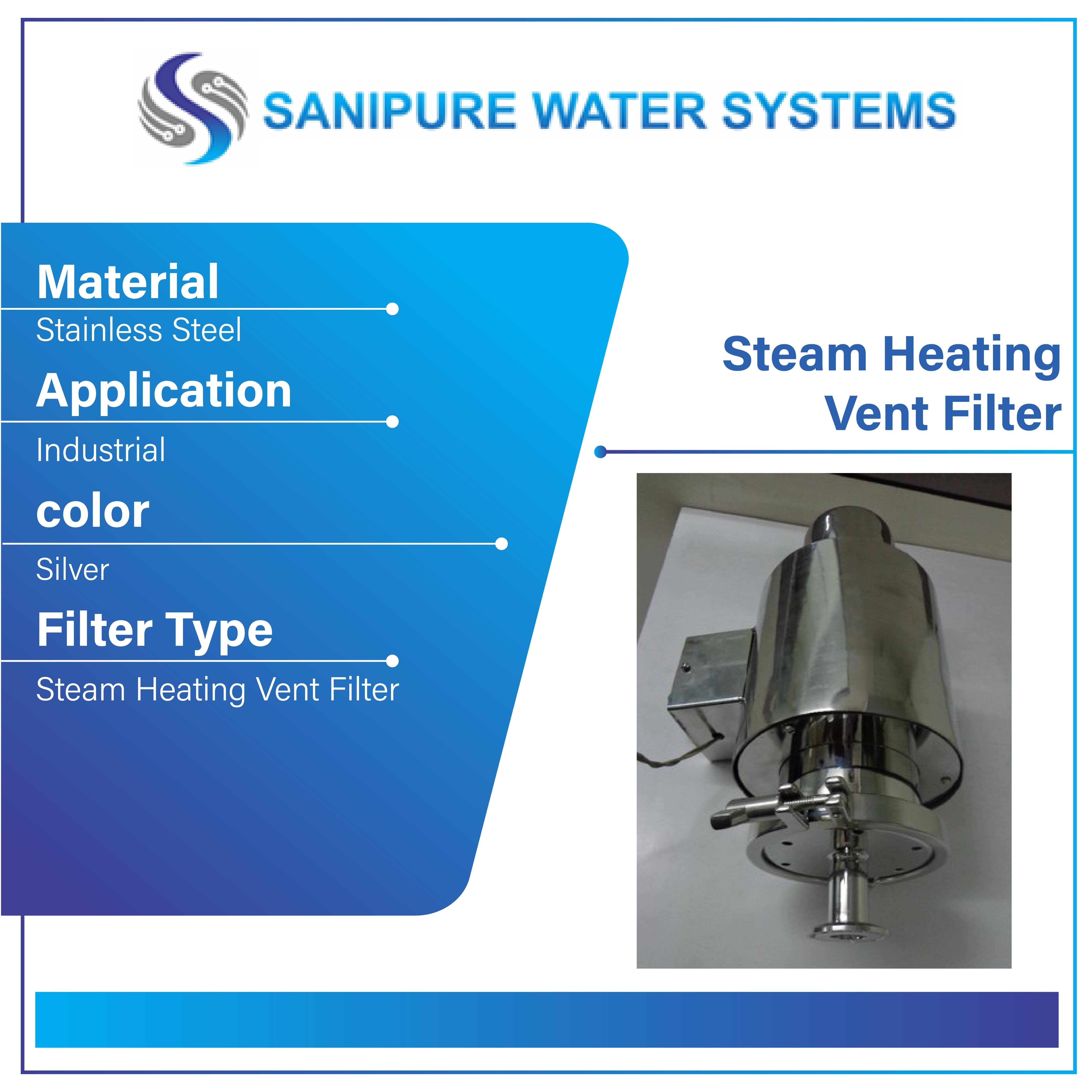 Steam Heating Vent Filter - Stainless Steel, 0.36 Inch Dimensions | Polished Surface, 100% Quality Checked, Cnc Machined Production