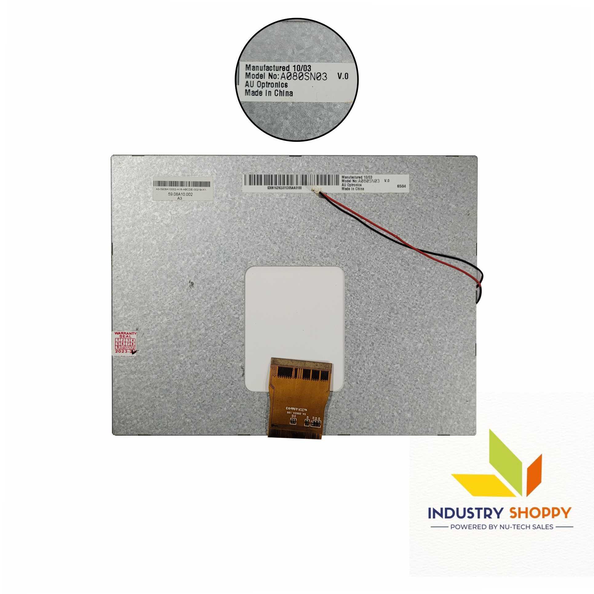 Auo A080sn03-v.0 Lcd Module - Application: Industrial