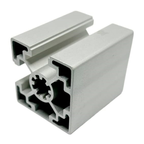 2-Slot Industrial Aluminium Profile - Color: Grey