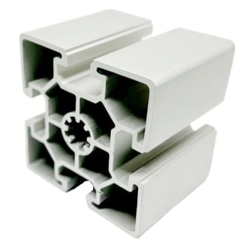 60X60 4-Slot Industrial Aluminium Profile - Color: Silver
