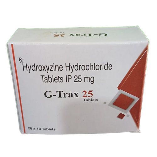 25 MG हाइड्रॉक्सिज़ीन हाइड्रोक्लोराइड टैबलेट्स आईपी