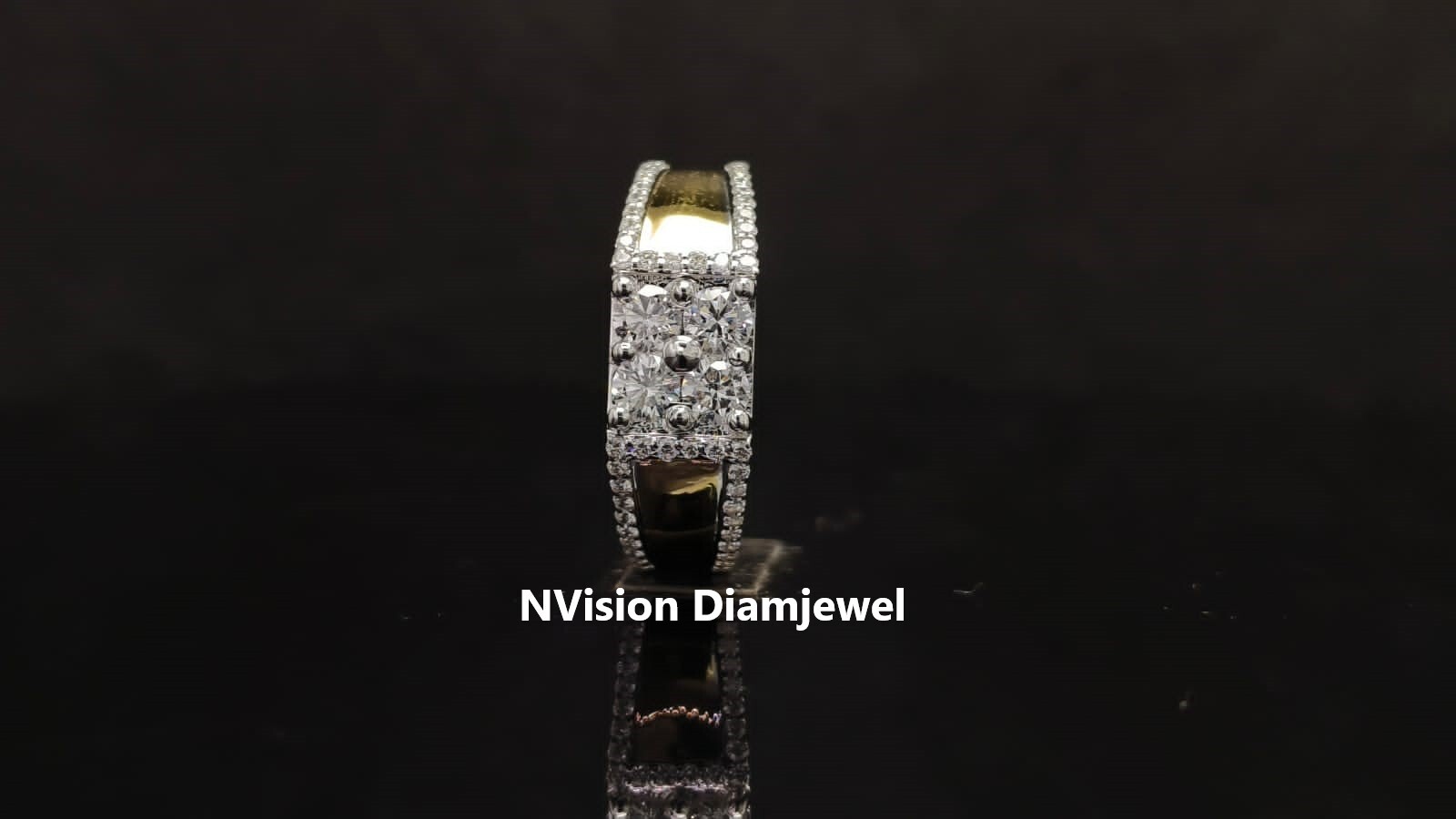 Natural Diamond Stellerbond Men's Wedding Ring