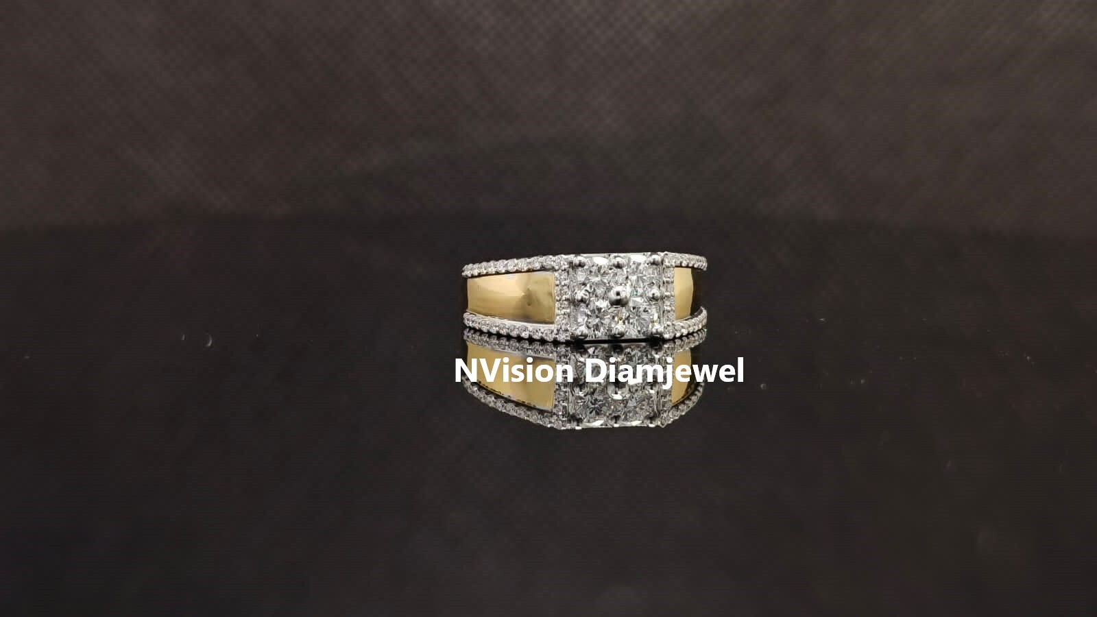 Natural Diamond Stellerbond Men's Wedding Ring