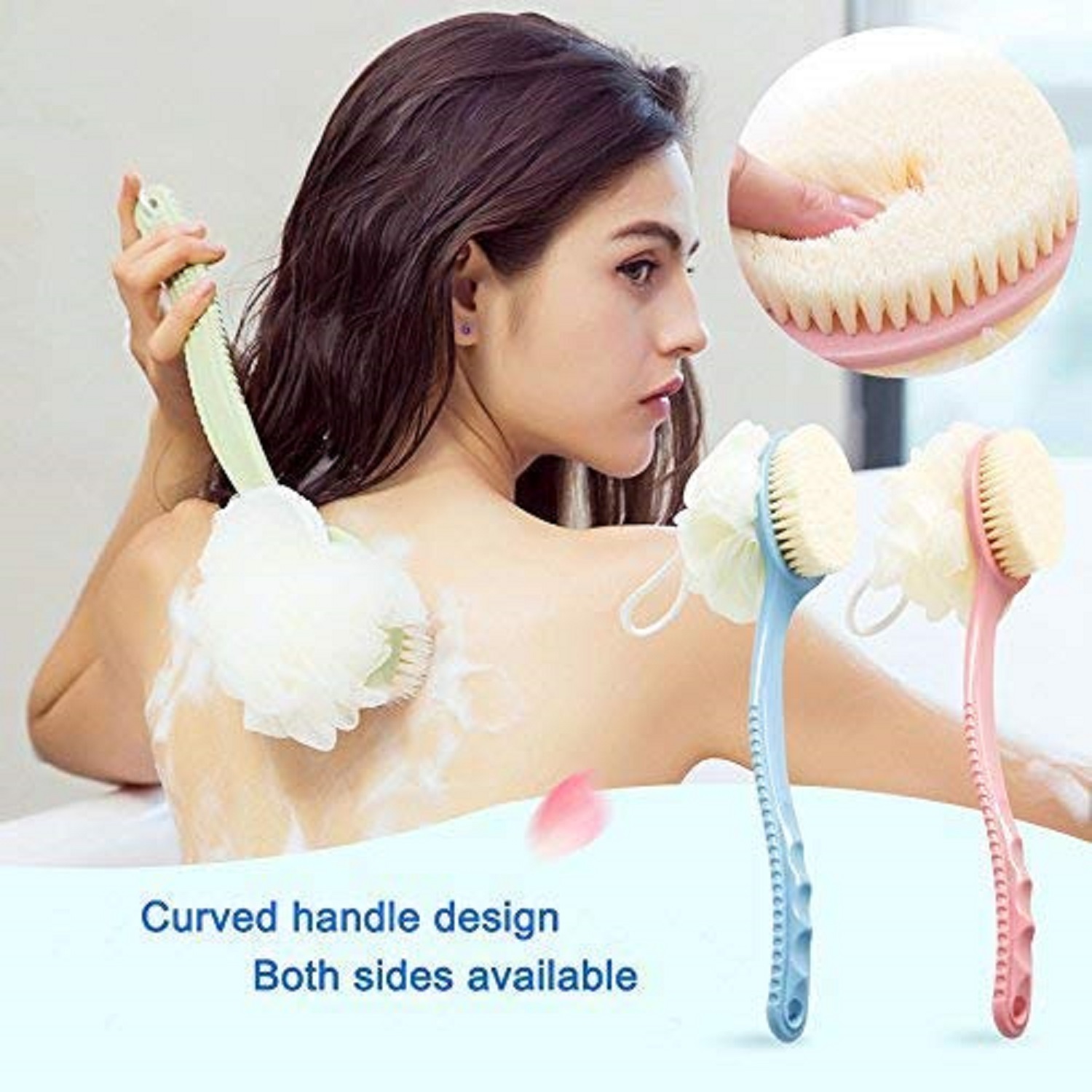 Bath Brush With Handle