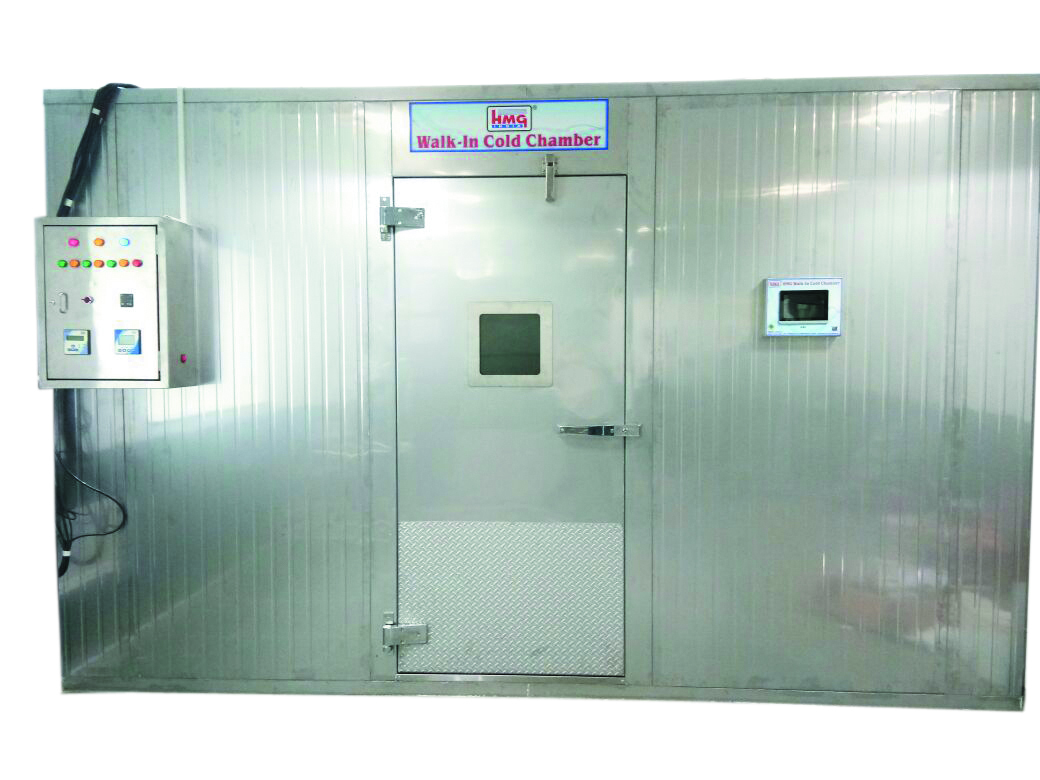 Silver Blank Back Ground Walk In Chamber