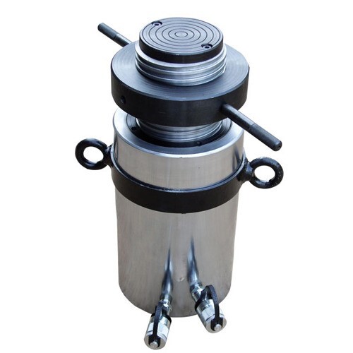 Hydraulicylinder Jack General Purpose Threaded Ram With Safety Lock Nut Double Acting Oil Return