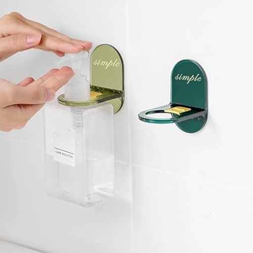 Mitsico Shower Gel Bottle Rack Hook - Multi Cavity Pvc, Free Size, Multicolor | Easy Wall Mounting For Smooth Surfaces, No Nails Or Hammer Needed