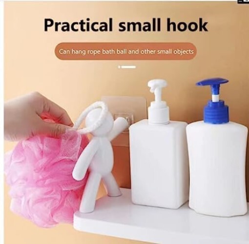 Mitsico Wall Mounted Shelf - Abs Plastic, 33x13x14cm, White | Easy To Install, Space Saving Design, Ideal For Toiletries And Organization