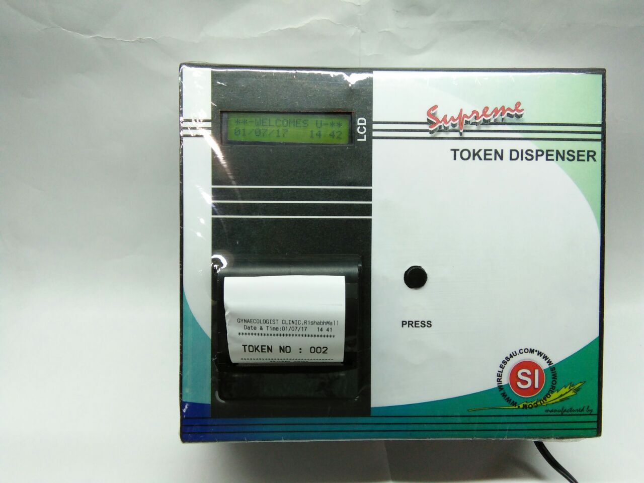 Supreme Token Dispenser - Standalone System, Indoor Use With Led Light | Zero Maintenance, Plug And Play, Ideal For Multiple Opds