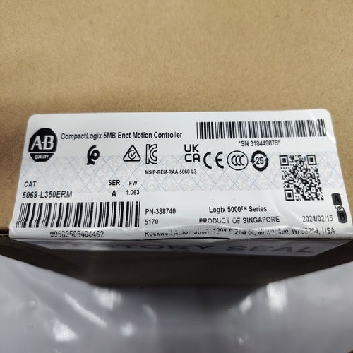 Allen Bradley 5069-l350erm Controller ( New Seal Pack ) - Compact Design, High Performance Specifications | Ideal For Industrial Automation