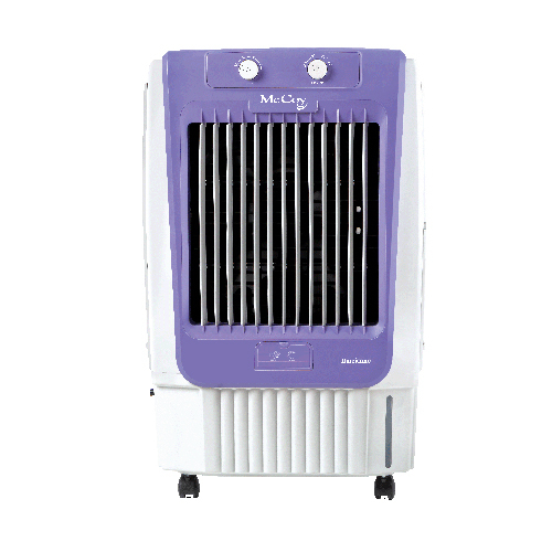Lavender Plastic 55 Inch Floor-Standing Cooler - AC Powered, Built-In Water Tank, Manual Cleaning, Warranty Included