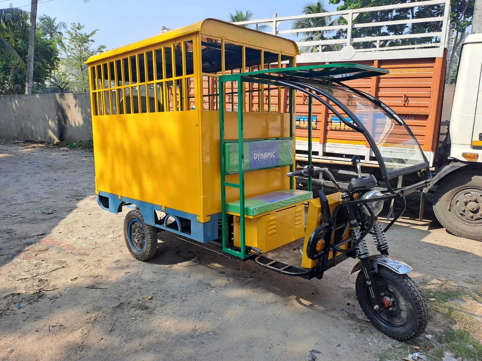 Electric School Van - Color: Yellow Paint Coated