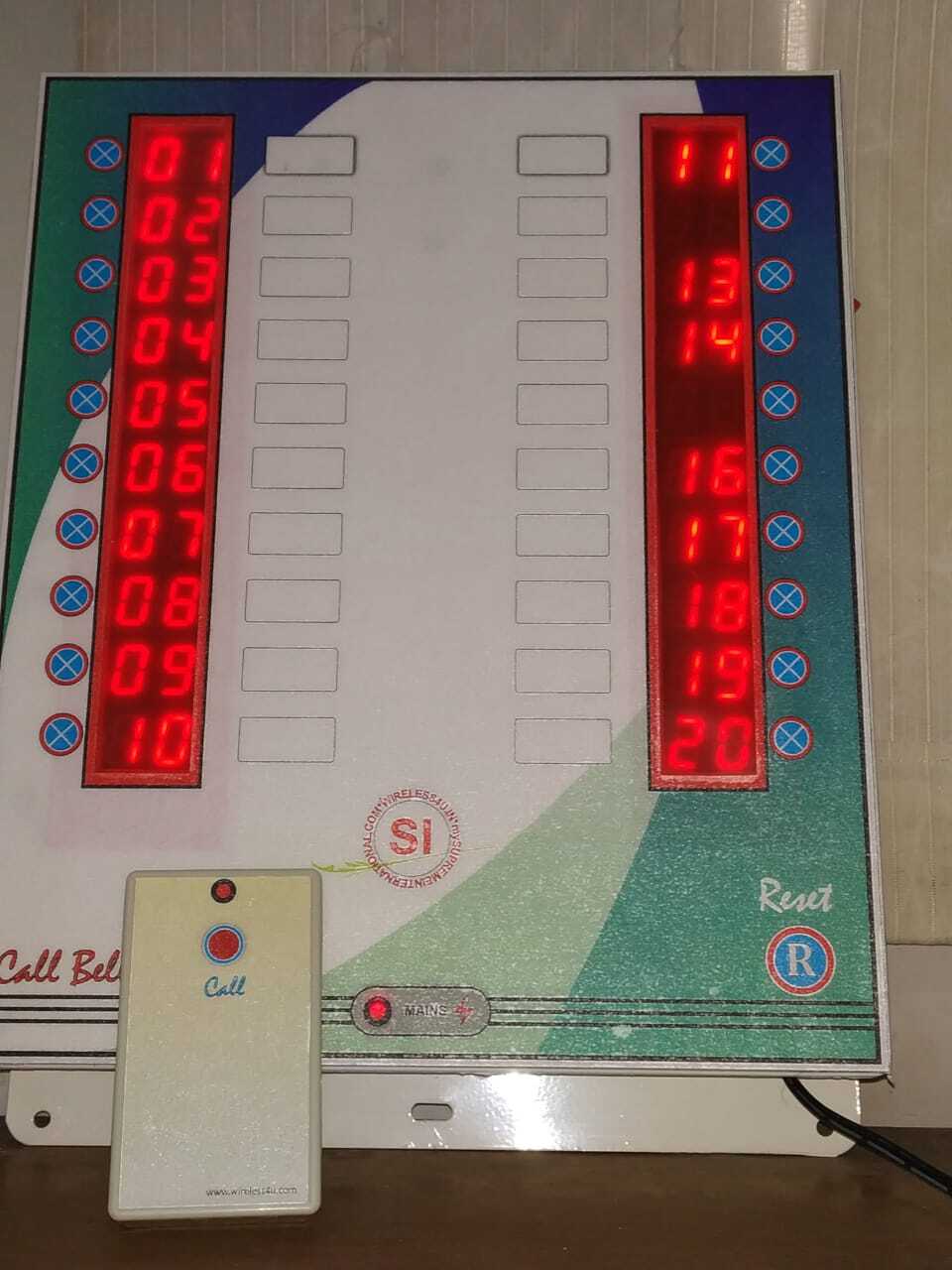 25 User Call Bell System Frequency Range (Hz): 144 - 174 Megahertz (Mhz)