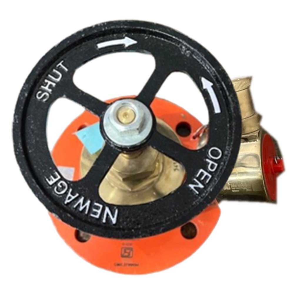 Newage Hydrant Valve Gm - Gunmetal, 63mm, Natural Brass Color | Isi Marked, Corrosion Resistant, Hand Wheel Operated