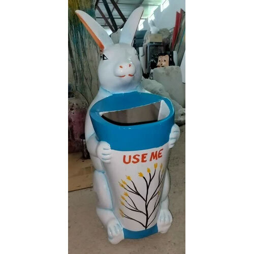 FRP Rabbit Dustbin - Durable FRP Material, Large 40 Liter Capacity , Eco-Friendly Waste Disposal Solution