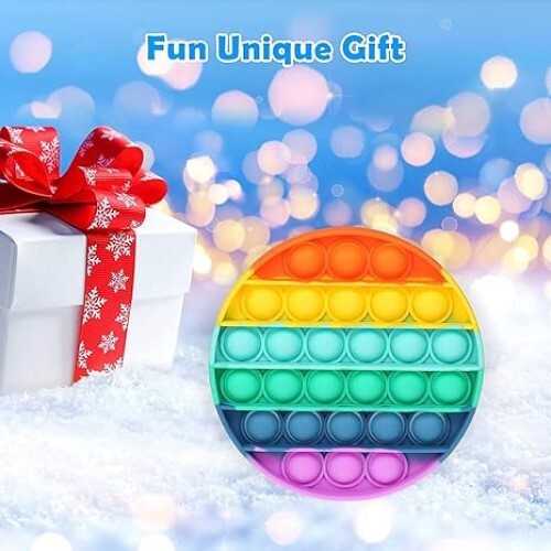 Annu, Pop It Fidget Toys For Kids - 240g Plastic Circle In Multicolor | Engaging Stress Relief For All Ages, Amusement Park Fun