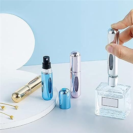 Mitsico Portable Travel Mini Refillable Atomizer Perfume Spray Bottle Empty Cosmetic Storage Bottle Water Container Tool For Outdoor And Traveling