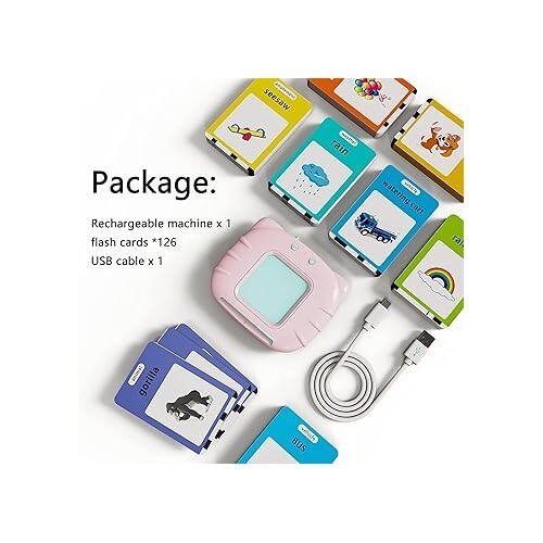 Sanishth Educational Talking Flash Cards - Plastic, 250 Grams, Multicolor | Interactive Learning Toy For Ages 3-11