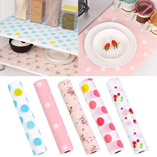 Mitsico Cushion Sheet 30*300 - Pvc Waterproof Mat , Non-slip, Multi-color, Dust-proof & Odor-absorbing For Kitchen, Drawers & Closets